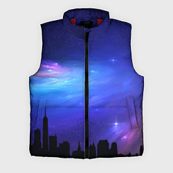 Мужской жилет Город вселенная, цвет: 3D-красный