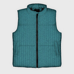 Мужской жилет Затемнённый бирюзовый в полоску