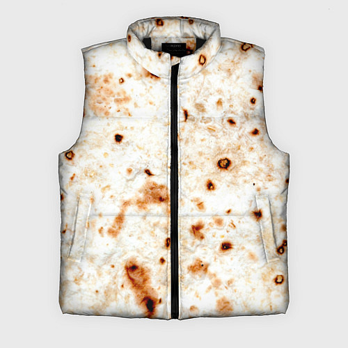 Мужской жилет Текстура светлого лаваша / 3D-Черный – фото 1