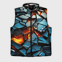 Мужской жилет Объемные стекляшки, цвет: 3D-черный