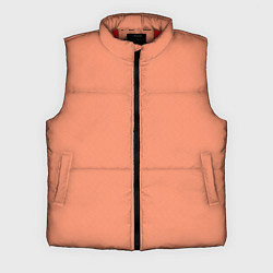 Мужской жилет Насыщенный персиковый текстурированный, цвет: 3D-красный