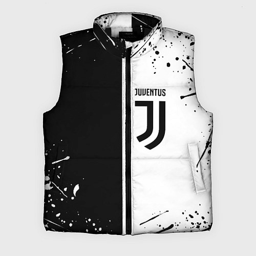 Мужской жилет Juventus краски текстура спорт / 3D-Черный – фото 1
