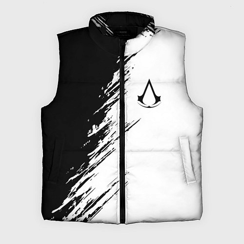 Мужской жилет Ассасинс Крид - белый и черный цвет / 3D-Черный – фото 1