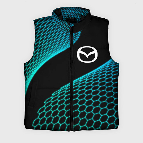 Мужской жилет Mazda electro hexagon / 3D-Черный – фото 1