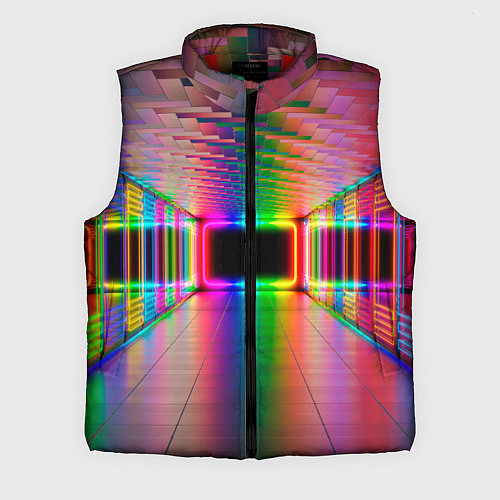 Мужской жилет Светящаяся неоновая галерея / 3D-Красный – фото 1