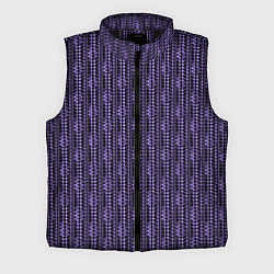 Мужской жилет Чёрно-фиолетовый текстурированный узор, цвет: 3D-черный