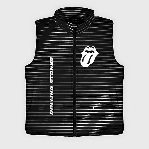 Мужской жилет Rolling Stones metal rock lines / 3D-Черный – фото 1