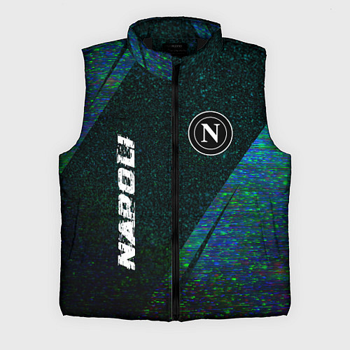 Мужской жилет Napoli glitch blue / 3D-Черный – фото 1