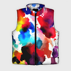 Мужской жилет Абстрактная акварельная композиция, цвет: 3D-светло-серый