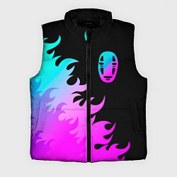 Мужской жилет Spirited Away неоновый огонь, цвет: 3D-черный