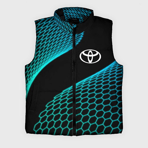Мужской жилет Toyota electro hexagon / 3D-Черный – фото 1