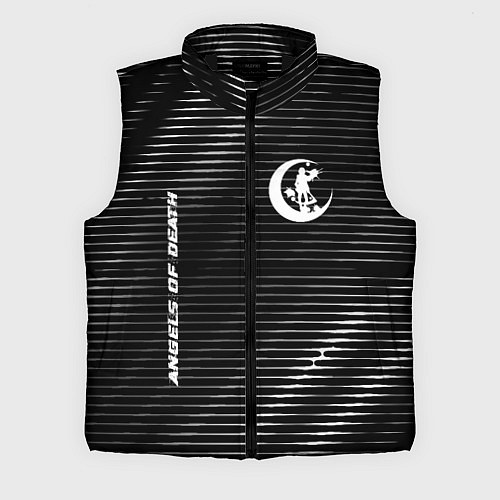 Мужской жилет Angels of Death metal anime lines / 3D-Черный – фото 1