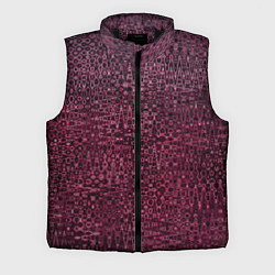 Мужской жилет Бордовая абстрактная рябь