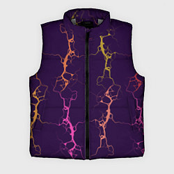 Мужской жилет Молнии на пурпурном