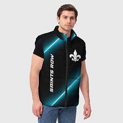Мужской жилет Saints Row неоновые лампы, цвет: 3D-черный — фото 2