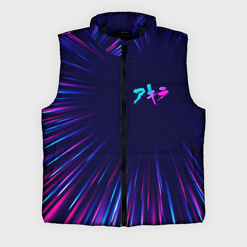 Мужской жилет Akira neon blast lines / 3D-Черный – фото 1