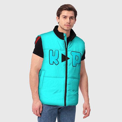 Мужской жилет Пердящее сердечко и коты / 3D-Красный – фото 3