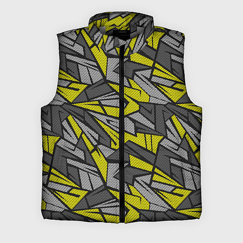 Мужской жилет Абстрактный камуфляжный узор / 3D-Светло-серый – фото 1