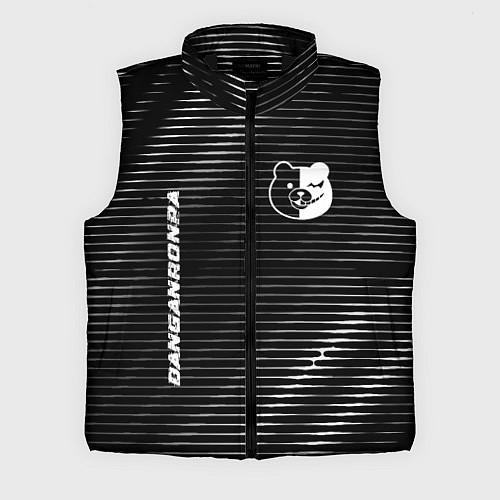 Мужской жилет Danganronpa metal anime lines / 3D-Черный – фото 1
