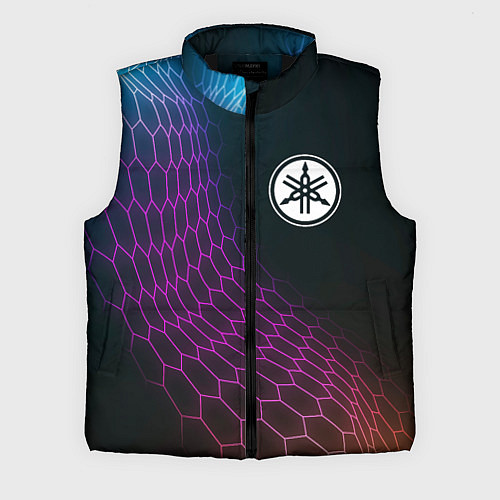 Мужской жилет Yamaha neon hexagon / 3D-Черный – фото 1