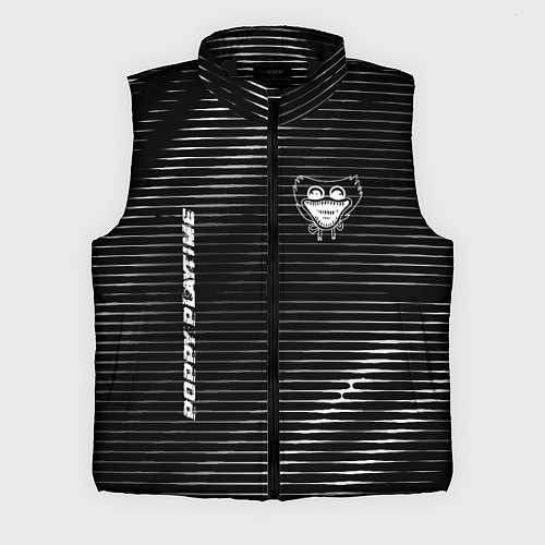 Мужской жилет Poppy Playtime metal game lines / 3D-Черный – фото 1