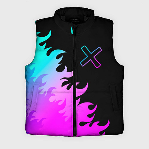 Мужской жилет A Silent Voice неоновый огонь / 3D-Черный – фото 1