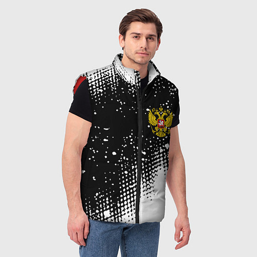 Мужской жилет Герб Росси краски / 3D-Красный – фото 3