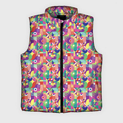 Мужской жилет Звезды и другие геометрические фигуры, цвет: 3D-светло-серый