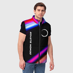 Мужской жилет Demon Slayer speed anime lights, цвет: 3D-черный — фото 2