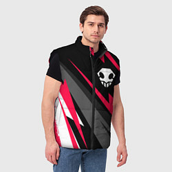 Мужской жилет Bleach electro lines, цвет: 3D-черный — фото 2