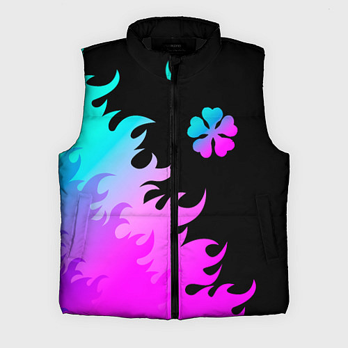 Мужской жилет Black Clover неоновый огонь / 3D-Черный – фото 1