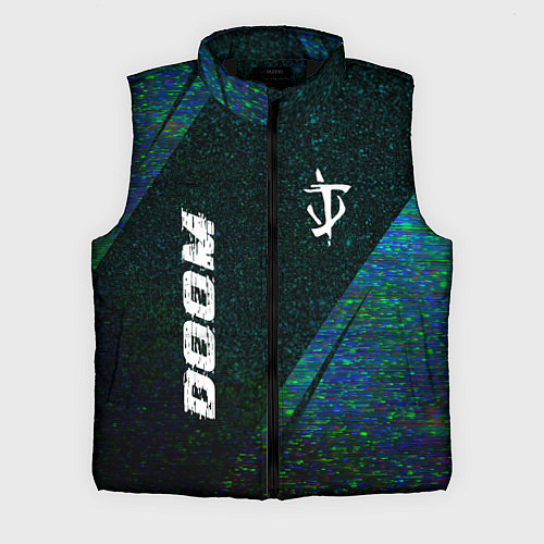 Мужской жилет Doom glitch blue / 3D-Черный – фото 1