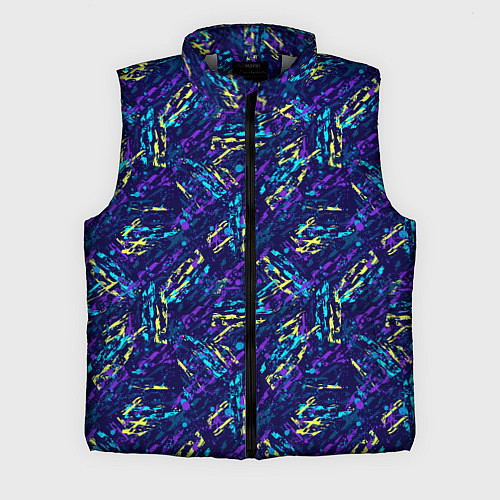 Мужской жилет Абстрактный узор с концепцией / 3D-Светло-серый – фото 1