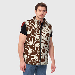 Мужской жилет Ъуъ съука mem retro, цвет: 3D-красный — фото 2