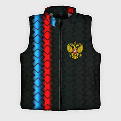 Мужской жилет Россия спорт герб, цвет: 3D-светло-серый