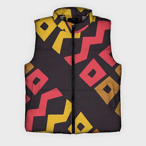 Мужской жилет Абстракция - этно мотивы / 3D-Светло-серый – фото 1
