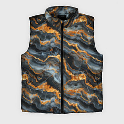 Мужской жилет Мраморное золото, цвет: 3D-черный
