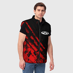 Мужской жилет Chery sport grunge, цвет: 3D-красный — фото 2