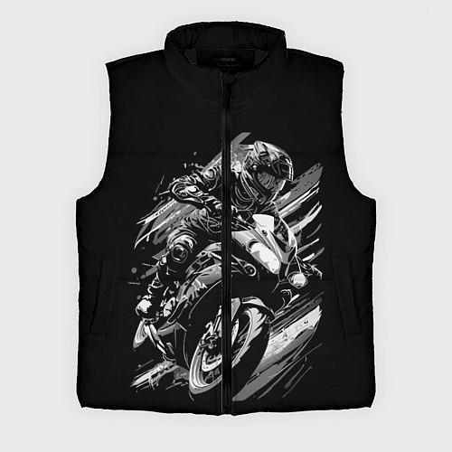 Мужской жилет Спорт байк / 3D-Черный – фото 1