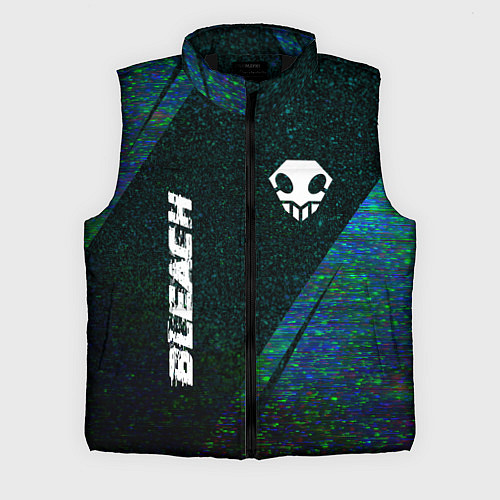 Мужской жилет Bleach glitch blue / 3D-Черный – фото 1