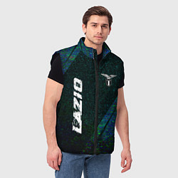 Мужской жилет Lazio glitch blue, цвет: 3D-черный — фото 2