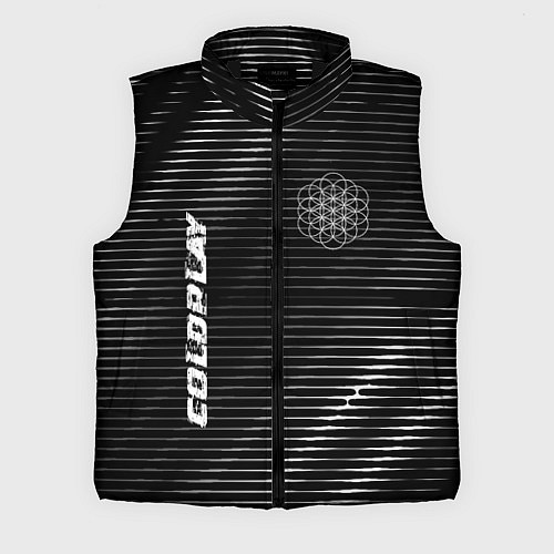 Мужской жилет Coldplay metal rock lines / 3D-Черный – фото 1