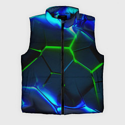 Мужской жилет Зеленые яркие неоновые плиты
