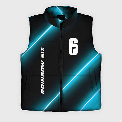 Мужской жилет Rainbow Six неоновые лампы / 3D-Черный – фото 1