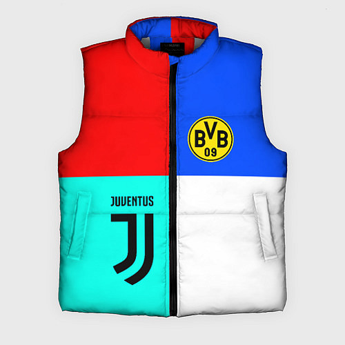 Мужской жилет Juventus x Borussia / 3D-Светло-серый – фото 1