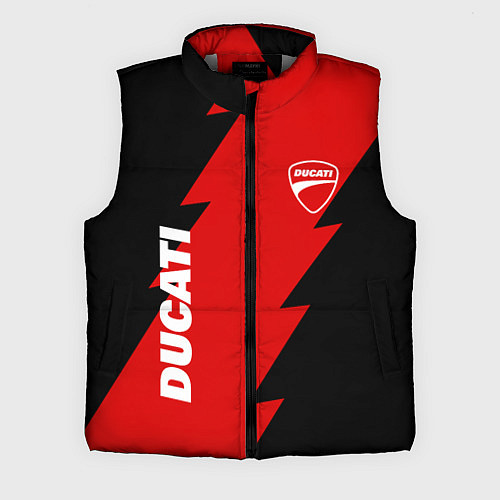 Мужской жилет Ducati - logo / 3D-Светло-серый – фото 1