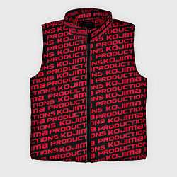 Мужской жилет Kojima pattern game, цвет: 3D-красный