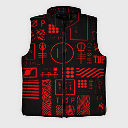 Мужской жилет Twenty one pilots pattern rock, цвет: 3D-черный