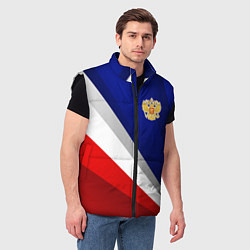 Мужской жилет Россия - униформа федерации, цвет: 3D-черный — фото 2