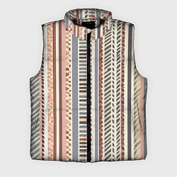 Мужской жилет Тканевый полосатый фон векторной текстуры